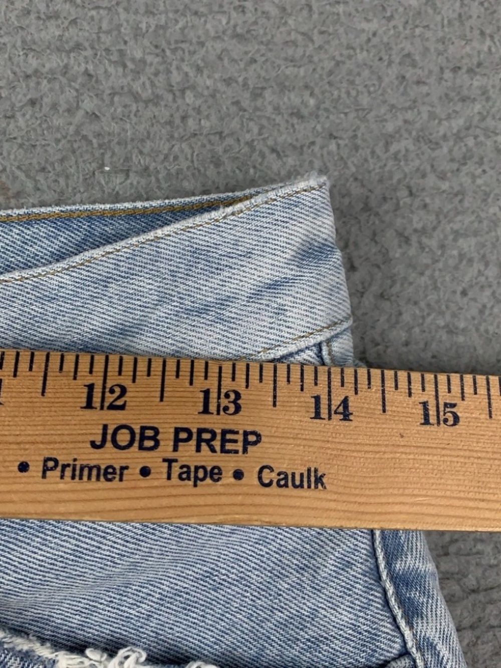 Agolde Dee Jean Shorts Women's 28 Jinx Light Wash Distressed High Rise Cut Off - Picture 6 of 7